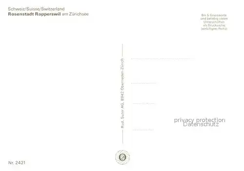 AK / Ansichtskarte Rapperswil_BE Zuerichsee Stadtansichten Rapperswil BE