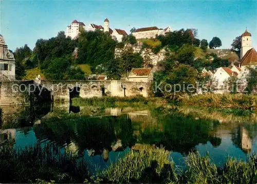 AK / Ansichtskarte Harburg_Schwaben Burg Panorama Harburg Schwaben