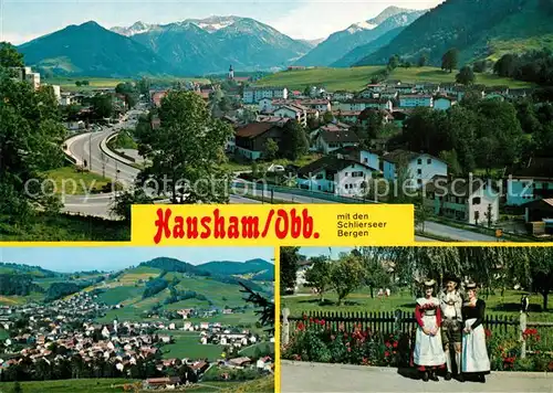 AK / Ansichtskarte Hausham Panoramen Trachtengruppe Hausham