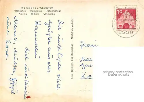 AK / Ansichtskarte Hammerau Kirche Panorama Hammerau