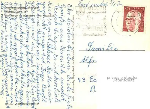 AK / Ansichtskarte Kreuth_Tegernsee Gaststaette Schwaigeralm Kreuth Tegernsee