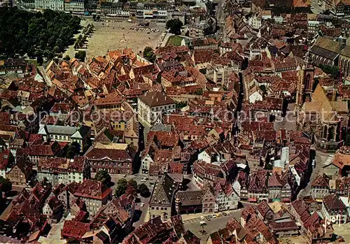 AK / Ansichtskarte Colmar_Haut_Rhin_Elsass Vieille Ville vu du ciel par Alain Perceval Colmar_Haut_Rhin_Elsass