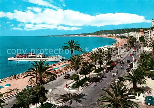 AK / Ansichtskarte Nice_Alpes_Maritimes Promenade des Anglais et la Baie des Anges Cote d Azur Nice_Alpes_Maritimes