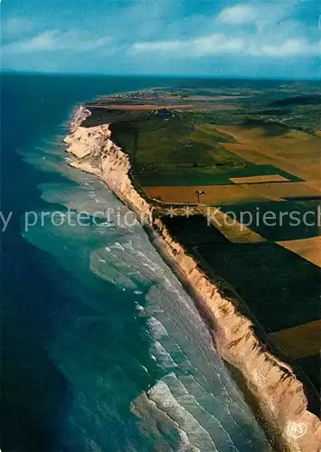 AK / Ansichtskarte Cap_Blanc_Nez et la Plage Cote d Opale vue aerienne Cap_Blanc_Nez