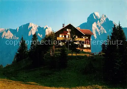 AK / Ansichtskarte Moedlingerhuette Berghuette gegen Sparafeld Reichenstein Gesaeuse Alpen Moedlingerhuette