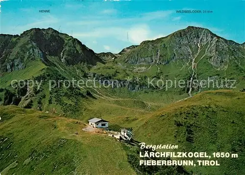 AK / Ansichtskarte Fieberbrunn_Tirol Bergstation Laerchfilzkogel Kitzbueheler Alpen Fliegeraufnahme Fieberbrunn Tirol