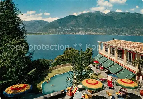 AK / Ansichtskarte Vira_Magadino Touring Mot Hotel Bellavista Vira Magadino