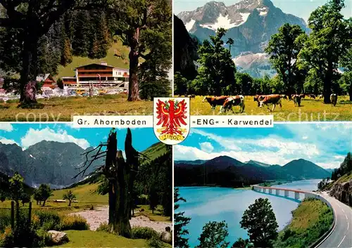 AK / Ansichtskarte Eng_Hinterriss_Tirol Alpengasthof Cafe Eng Gr. Ahornboden Sylvensteinspeicher Eng_Hinterriss_Tirol