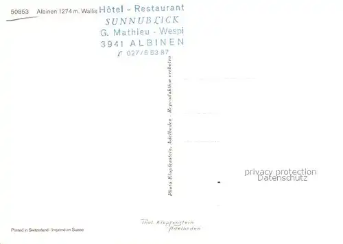 AK / Ansichtskarte Albinen_VS Kirche Inneres Albinen_VS