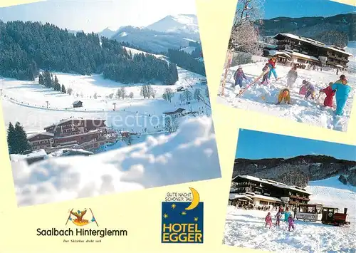 AK / Ansichtskarte Saalbach Hinterglemm Sporthotel Egger Saalbach Hinterglemm