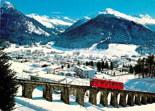 AK / Ansichtskarte Davos_Dorf_GR Pischahorn Zahnradbahn Davos_Dorf_GR
