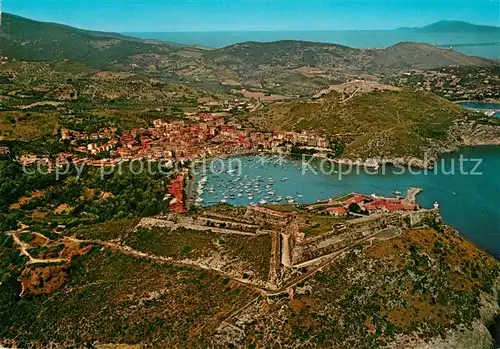 AK / Ansichtskarte Porto_Ercole Fliegeraufnahme Rocca Spagnola Porto_Ercole