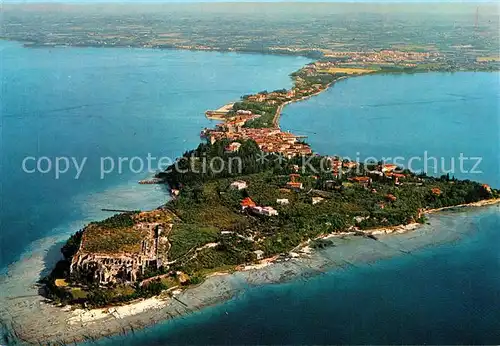 AK / Ansichtskarte Sirmione Fliegeraufnahme Sirmione