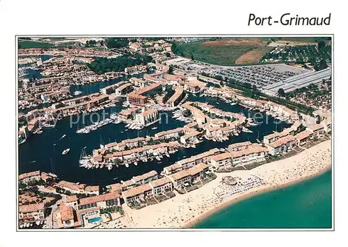 AK / Ansichtskarte Port_Grimaud Fliegeraufnahme  Port Grimaud