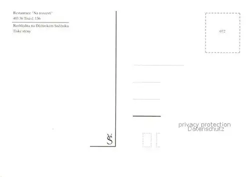 AK / Ansichtskarte Tisa Restaurace na Rozcesti Tisa