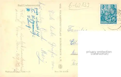 AK / Ansichtskarte Bad_Liebenwerda Leninstrasse Grundschule Rathaus Maxim Gorki Platz Bad_Liebenwerda