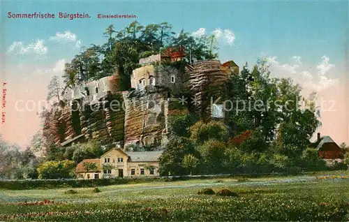AK / Ansichtskarte Buergstein_Tschechien Einsiedlerstein Buergstein_Tschechien