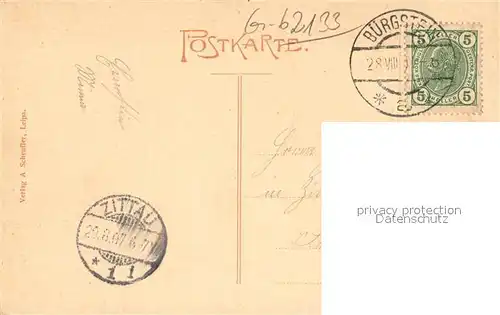 AK / Ansichtskarte Buergstein_Tschechien Einsiedlerstein Buergstein_Tschechien