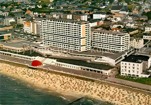 AK / Ansichtskarte Westerland_Sylt Kurzentrum Fliegeraufnahme Westerland_Sylt