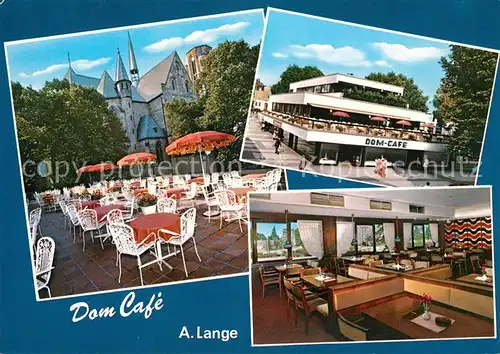 AK / Ansichtskarte Buer_Gelsenkirchen Dom Cafe Terrasse Gastraum Buer Gelsenkirchen