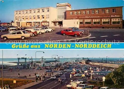 AK / Ansichtskarte Norden_Norddeich_Ostfriesland Hotel Faehrhaus Faehr und Schiffsanlegeplatz  Norden_Norddeich