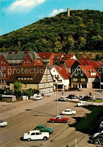 AK / Ansichtskarte Niedermarsberg Marktplatz mit Bilstein Niedermarsberg