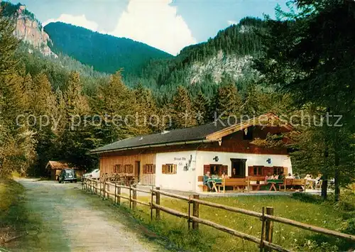 AK / Ansichtskarte Kreuth_Tegernsee Waldcafe Weissachalm Kreuth Tegernsee