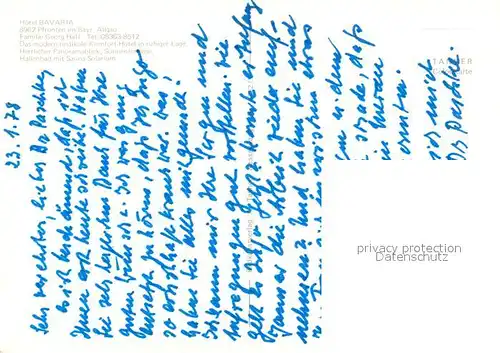 AK / Ansichtskarte Pfronten Hotel Bavaria Pfronten