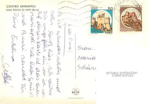 AK / Ansichtskarte Rocca_di_Papa Centro Mariapoli Rocca_di_Papa