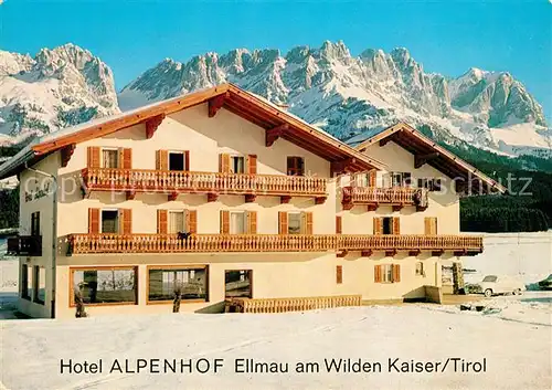 AK / Ansichtskarte Ellmau_Tirol Hotel Alpenhof mit Wildem Kaiser Ellmau Tirol