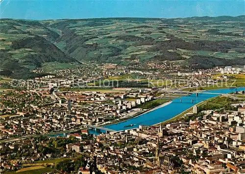 AK / Ansichtskarte Linz_Donau Fliegeraufnahme Linz_Donau