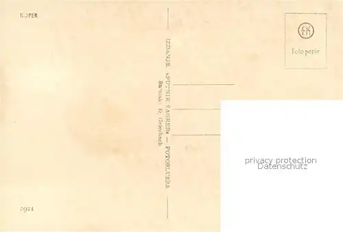 AK / Ansichtskarte Koper Rathaus Koper