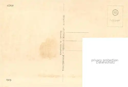 AK / Ansichtskarte Koper Panorama Koper