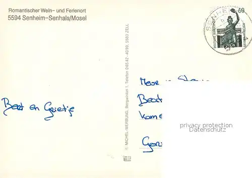 AK / Ansichtskarte Senheim Senhals Fliegeraufnahme Moselpartien Senheim Senhals