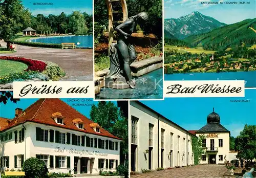 AK / Ansichtskarte Bad_Wiessee Badeanlagen Wandelhalle Kampen Seepromenade Bad_Wiessee