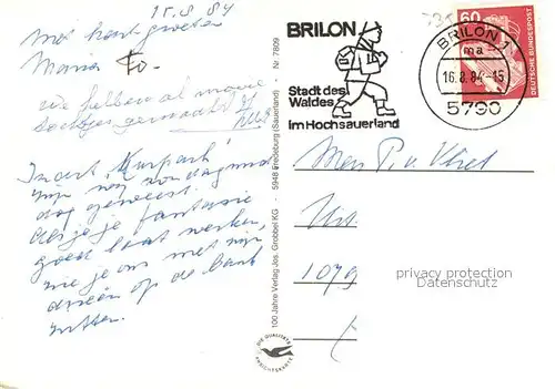 AK / Ansichtskarte Brilon Kurpark  Brilon