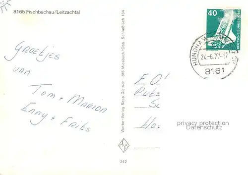 AK / Ansichtskarte Fischbachau Kirchenpartie Fischbachau