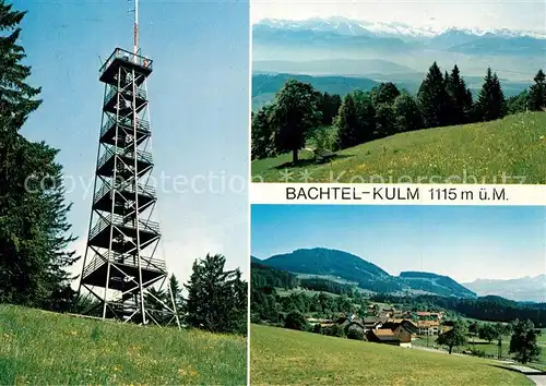 AK / Ansichtskarte Bachtel_Kulm Aussichtspunkt Zuercher Oberland Landschaftspanorama Alpen Bachtel Kulm