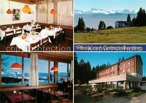 AK / Ansichtskarte Oberaegeri Restaurant Gottschalkenberg Alpenblick Oberaegeri