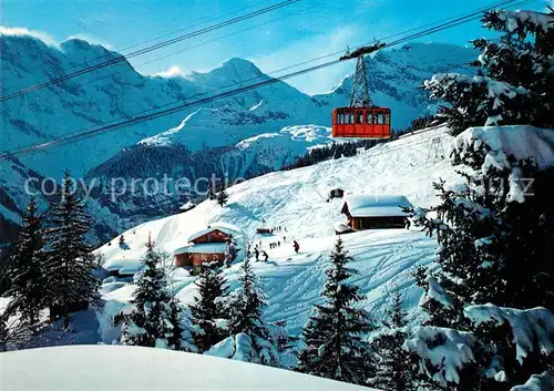 AK / Ansichtskarte Muerren_BE Schilthornbahn Grosshorn Breithorn Wintersportplatz Berner Alpen Muerren_BE