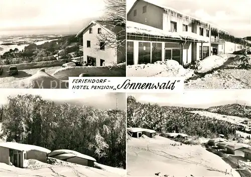 AK / Ansichtskarte Langfurth_Schoefweg Feriendorf Hotel Pension Sonnenwald Winterlandschaft Bayerischer Wald Langfurth Schoefweg