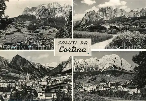 AK / Ansichtskarte Cortina_d_Ampezzo Gesamtansicht mit Alpenpanorama Cortina_d_Ampezzo