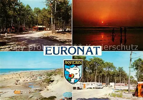 AK / Ansichtskarte Grayan et l_Hopital Centre Naturiste Euronat Bungalows Strand Sonnenuntergang Grayan et l Hopital
