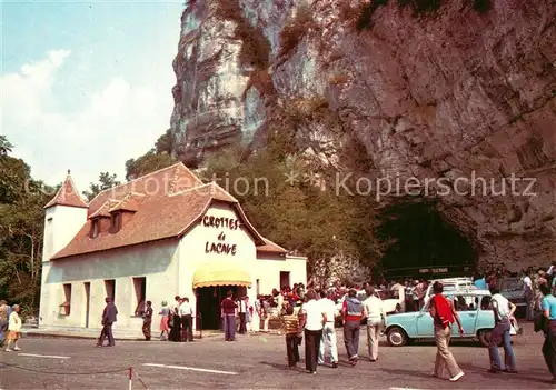 AK / Ansichtskarte Lacave_Lot Les Grottes de Lacave Entree des Grottes et le Rocher Lacave_Lot