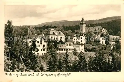 AK / Ansichtskarte Reichenberg_Liberec Kurviertel Volksgarten Reichenberg Liberec