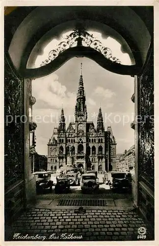 AK / Ansichtskarte Reichenberg_Liberec Rathaus Reichenberg Liberec