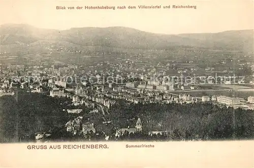 AK / Ansichtskarte Reichenberg_Liberec Villenviertel Reichenberg Liberec