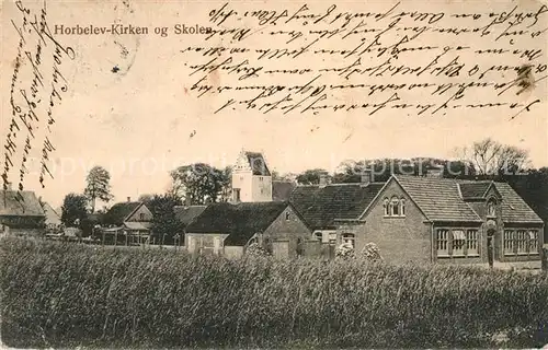 AK / Ansichtskarte Esbjerg Horbelev Kirken Skolen Esbjerg