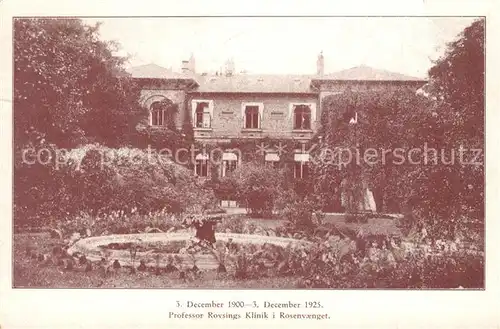 AK / Ansichtskarte Daenemark Professor Rovings Klinik Rosenvaenget Daenemark