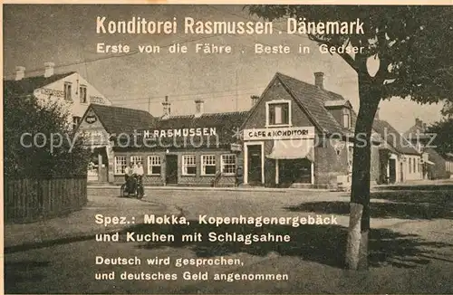 AK / Ansichtskarte Gedser Konditorei Rasmussen Gedser